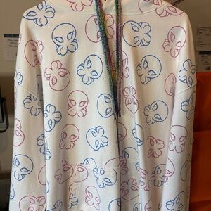 Octo hoodie pink & blue